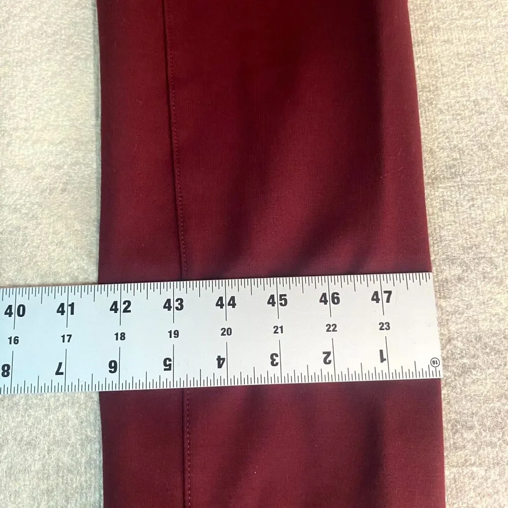 St. John's Bay Dark Red Skinny Leg Leggings‎ with Pockets Womens Size 2X